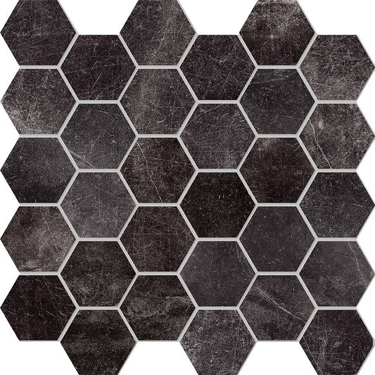 Antique Panarea Black 280x267 Hexagon